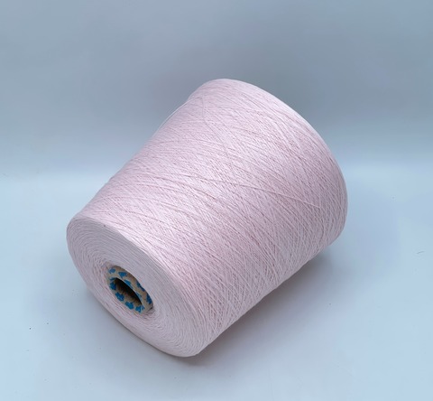 Бобинная пряжа,Cotton combed, 1693м. 100%Хлопок, Светло-розовый(200), 39187