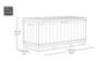 Сундук Кенвуд (KENTWOOD STORAGE BOX) 350л, графит купить с доставкой в KeterShop — фото 5