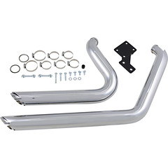 VANCE & HINES EXHAUST CHR SS STAG 12-17ST EXHAUST SYSTEM SHORT SHOTS STAGGERED CHROME