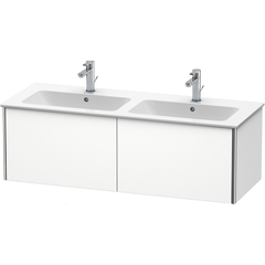 Duravit XSquare XS407501818 База под раковину 1280х478х400 мм, с 2 выдв ящик, цвет белый матовый(для 233613) фото