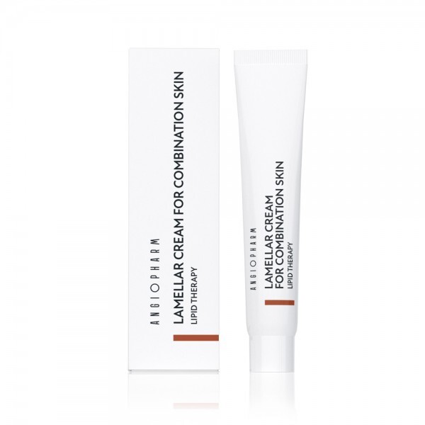 МИНИАТЮРА Ламеллярный крем для комби кожи ANGIOPHARM Lamellar Cream for combination skin 7мл