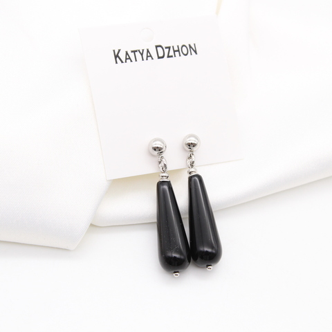 Серьги-капли Katya Dzhon с агатом