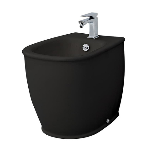 ArtCeram Azuley AZB002 03 00 NERO*1 Биде напольное приставное, цвет: чёрный