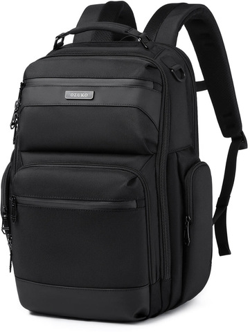 Картинка рюкзак городской Ozuko 9770L Black - 18