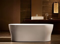 BelBagno BB405-1700-800 Отдельностоящая акриловая ванна в комплекте со сливом-переливом, 170x80, цвет: белый фото