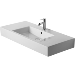 Duravit Vero 329100030 Раковина для мебели с перел., с 3 отв. под смес., 1050x490мм, цвет: Белый фото