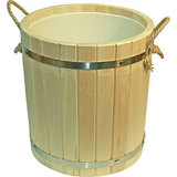 Запарник из липы с пластиковой вставкой, 10 л - 1