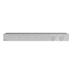 Gessi Hi-Fi 63026#279 Термостат для душа, с вкл. до 4 источников одновременно (внешняя часть), с полкой из черного мат. стекла, цвет: White CN фото