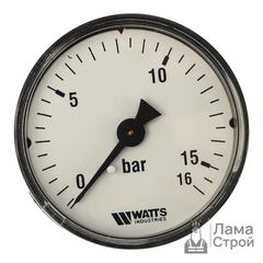 Манометр Watts 50/10-1/4 0-16 bar аксиальный