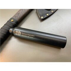 ДТК закрытого типа 3D Titanium Suppressor для карабина Сайга-9, TR-9 (9х19, .345ТК, М16х1 правая) Титан, Русский дракон
