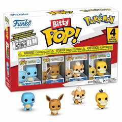 Funko Bitty POP! Pokemon (Squirtle + Eevee + Growlithe + Psyduck) 4PK
