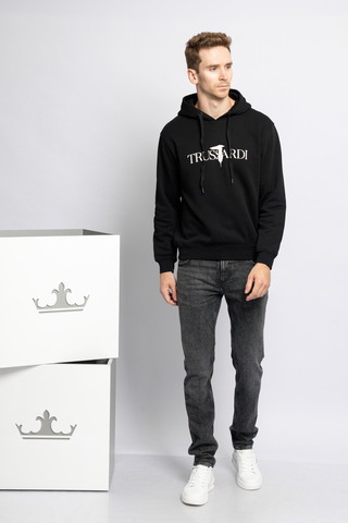 TRUSSARDI Худи удлиненное с лого
