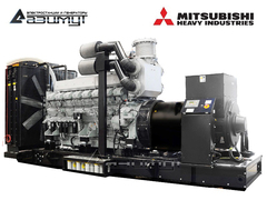 Дизельный генератор Азимут АД-1500С-Т400-1РМ8 Mitsubishi