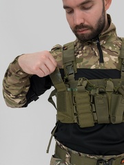 Разгрузка Remington нагрудная тактическая с подсумкой Rifle Tactical Vest Army Green