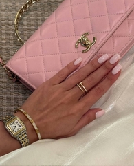 16237- Браслет LOVE small model pave lux качество white/rose/yellow VGOLD