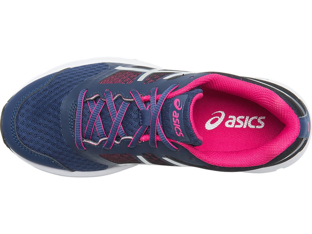 Asics Patriot 9 GS кроссовки для бега детские синие-розовые - 4