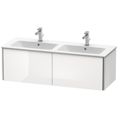 Duravit XSquare XS407502222 База под раковину 1280х478х400 мм, с 2 выдв ящик, цвет белый глянц.(для 233613) фото