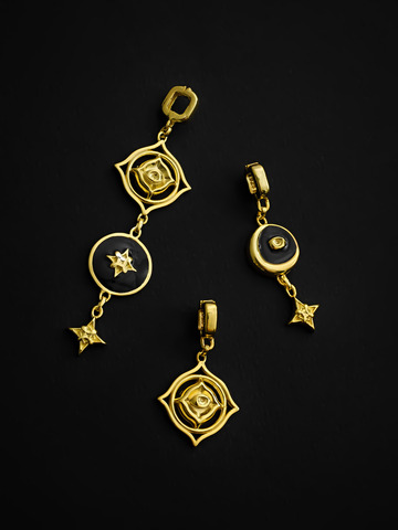 Подвеска Плейона, серебро 925, позолота 18k 6