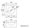 Nofer 13080.1.S Раковина подвесная