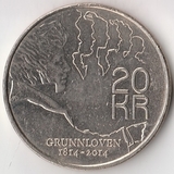 K8630, 2014, Норвегия, 20 крон 200 лет Конституции K8630, 2014, Норвегия, 20 крон 200 лет Конституции