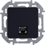 Розетка компьютерная RJ45 категория 5e UTP - Legrand Inspiria - антрацит — фото 1