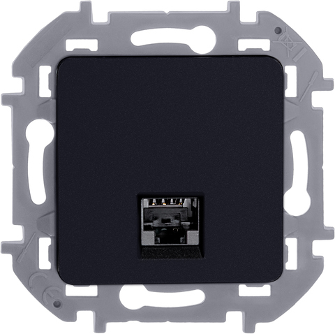 Розетка компьютерная RJ45 категория 5e UTP - Legrand Inspiria - антрацит