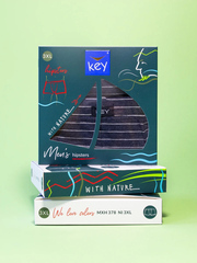 Облегающие мужские боксеры KEY MXH 378 | Синий