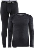 Комплект термобелья Core Wool Merino Set M black melange с шерстью мериноса