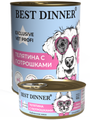 Best Dinner Gastro Intestinal консервы для собак (телятина с потрошками) 100 гр