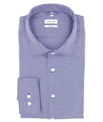 Сорочка мужская Seidensticker X-Slim Fit 01.942590-15 в синие зигзаги