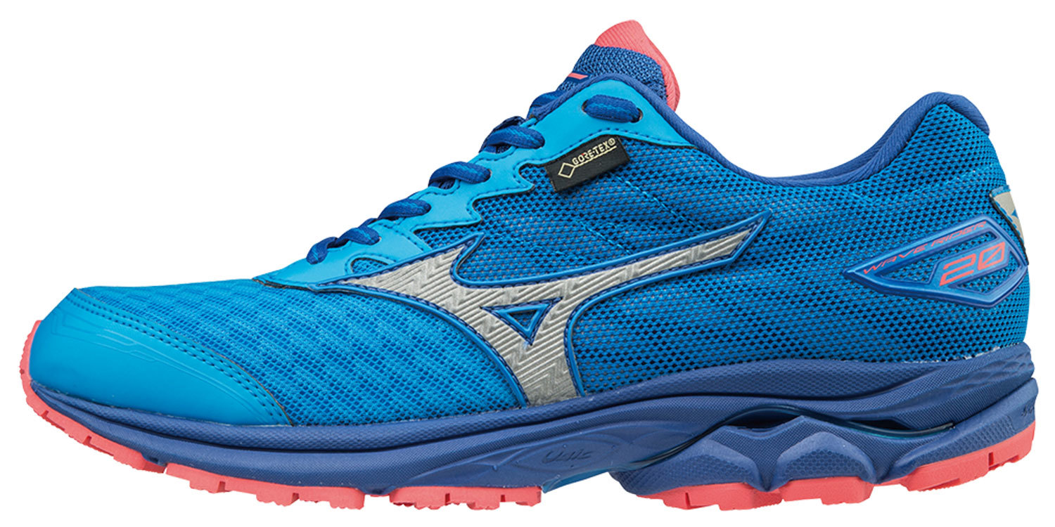 Кроссовки для бега женские Mizuno Wave Rider 20 GoreTex голубые - 4
