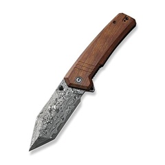 Фото Складной нож Bhaltair CIVIVI, сталь Damascus, рукоять Guibourtia Wood