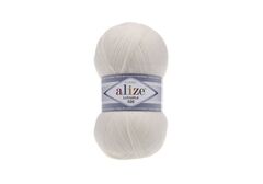 ALIZE "LANAGOLD 800", 49% шерсть, 51% акрил, 100 гр, 800 м, 450 жемчужный