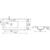 Ceramica Nova Grace CN7014MB Раковина накладная с отверстием под смеситель, 101x45.7, цвет: черный матовый