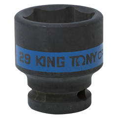 KING TONY (453529M) Головка торцевая ударная шестигранная 1/2", 29 мм