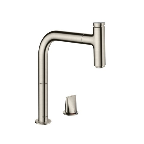 Hansgrohe 73804800 Смеситель для кухни с выдвижным изливом и лейкой