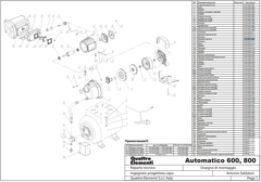Крышка QUATTRO ELEMENTI A600/800 насоса, новая (770-629-069)