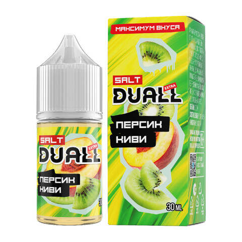 Жидкость DUALL EXTRA Salt 2% HARD 30 ml - Персик Киви