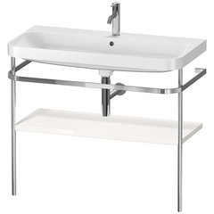 Duravit Happy D.2 Plus HP4838O2222 Консоль напольная с умывальником 975х490х850 мм, с 1 отв под смесит, 1 ящик, выпуск и сифон в комплекте, цвет белый глянцевый фото