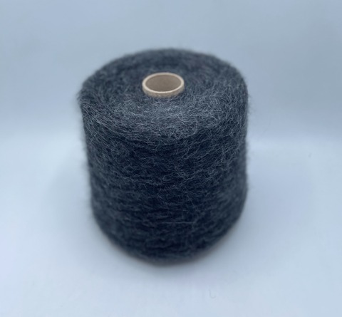 Mister Joe (пр.Италия),art-Preston 1000м/100гр, 35% Мохер, 35% Альпака 30% Полиамид, цвет-Антрацит с проседью(203/691), арт-36400