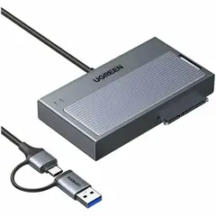 Внешний корпус UGREEN D320 (75621EU) M.2 NVMe&SATA Hard Drive Adapter, серый