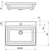 Ravak XJX01280001 Умывальник COMFORT 800 керамический белый