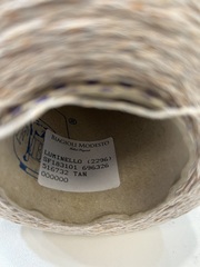 Шелк 18% с хлопком 40%, вискозой 35%, и люрексом 7% цепочка, Biagioli Мodesto Luminello 530 белый коралл
