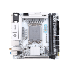 УЦЕНКА_Материнская плата HUANANZHI B660M-ITX, Socket1700, Mini-ITX, Retail, 2xDDR4, PCIe5.0, 1xM.2, 2.5GLAN, M.2 WiFi, 4xUSB2, 6xUSB3, VGA, 2xHDMI, DP (RMA_HNZ-B660M-ITX) {следы монтажа}