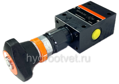 Фото DBDA6G1X/50 - Предохранительный клапан прямого управления Ду6, давление регулировки до 50 бар, тип монтажа - резьбовой, элемент регулировки A = рукоятка с ключом