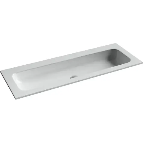 Ceramica Nova Grace CN7016WX Раковина накладная без отверстия под смеситель, 121x45.7, цвет: белый