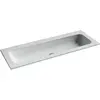 Ceramica Nova Grace CN7016WX Раковина накладная без отверстия под смеситель, 121x45.7, цвет: белый