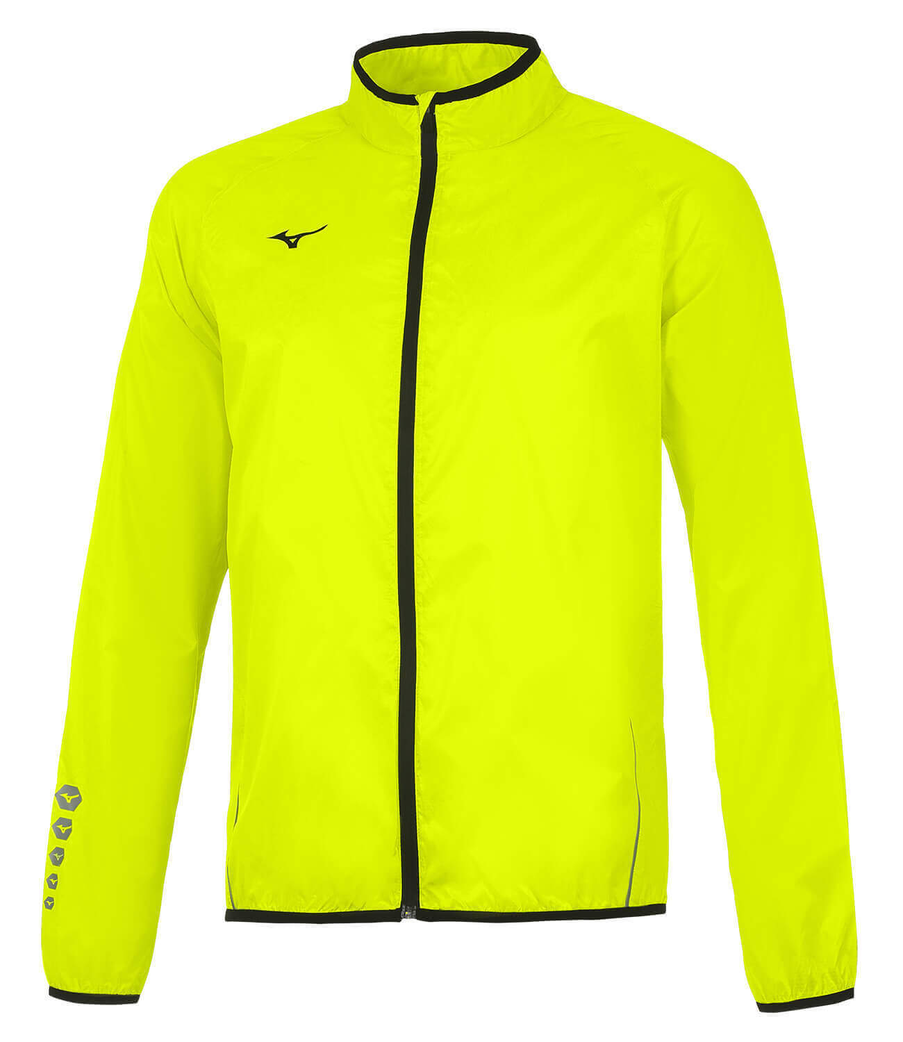 Mizuno Authentic Rain Static Bt костюм для бега мужской желтый-черный - 2