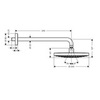 Hansgrohe Raindance Select S 26466000 Душ верхний 24,3х24,3 см 2 режима