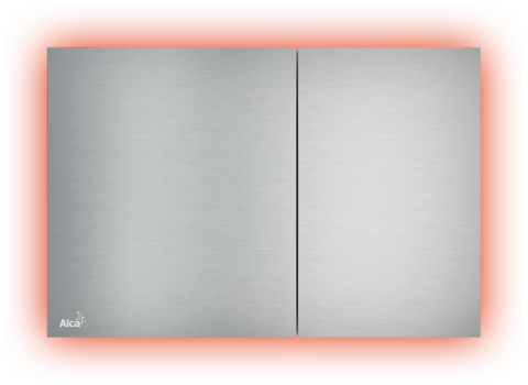 Alcaplast AIR LIGHT Кнопка управления с подсветкой, металл–матовый